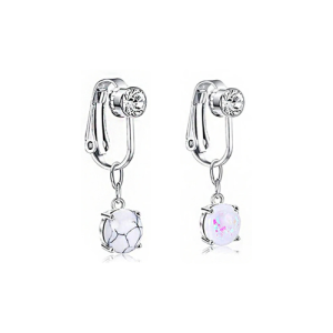 Faux piercing nombril argent perle