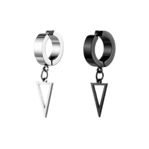 Faux piercing oreille pendentif triangle
